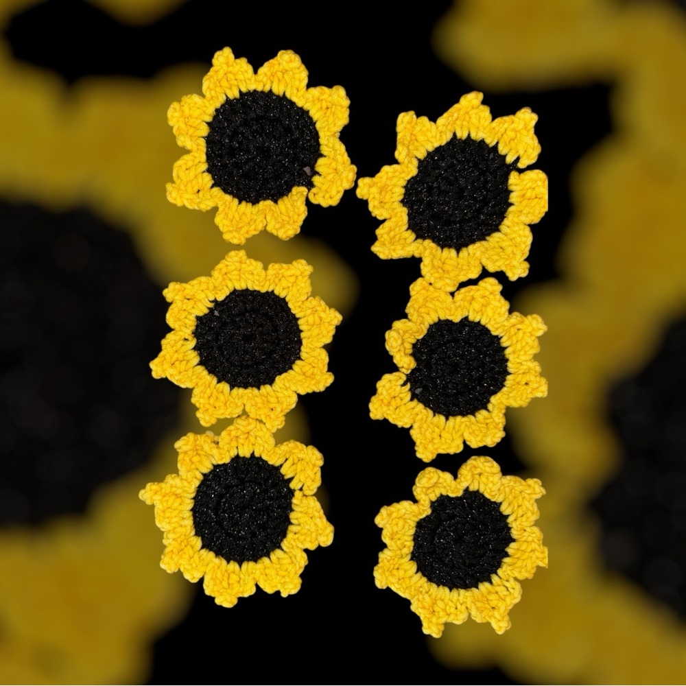 Sunflower Crochet kitchen scrubbys